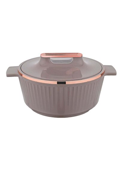 Generic Asian Fancy Casserole Stainless Steel Insulated Hotpot 5000ML - Rose