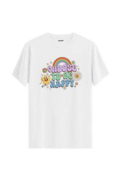 Colermi تي شيرت مكتوب عليه تحفيز للجنسين مصنوع من القطن الفاخر بنسبة 100%