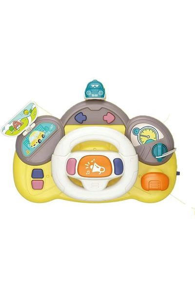 Twisoo Baby Musical Steering Wheel Toy – 6+ Months Sensory Learning Toy with Lights, Sounds & Musi