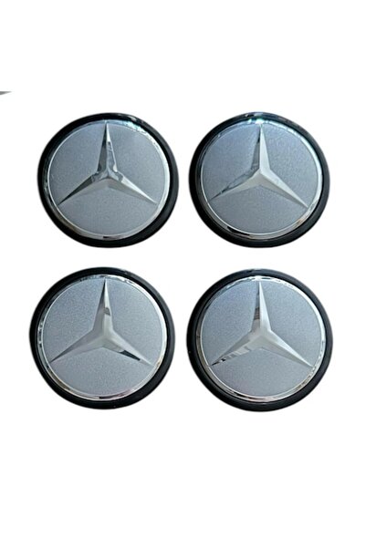 MAF Set 4 capace roți 62mm exterior Mercedes star gri compatibil/inlocuitor j...