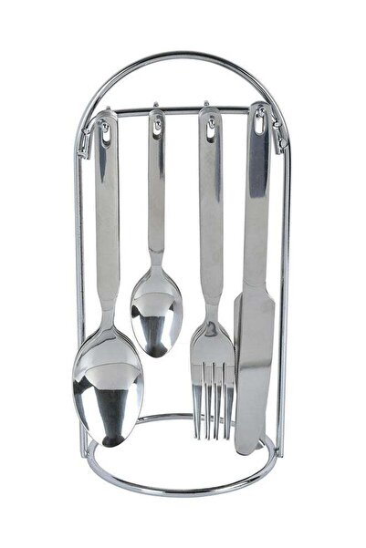 Generic 24-Piece Stainless Steel Cutlery Set Silver 24x13cm