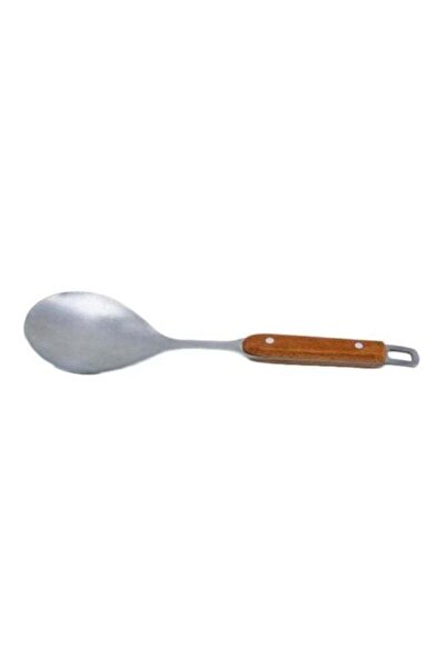 Generic Berger Stainless Steel Rice Spoon With Wooden Handle Wooden