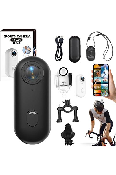 İMEXTECH VİVOPACK Mini 4K Wıfı Aksiyon Kamerası Giyilebilir Video Kaydedici SD Kart Dahil