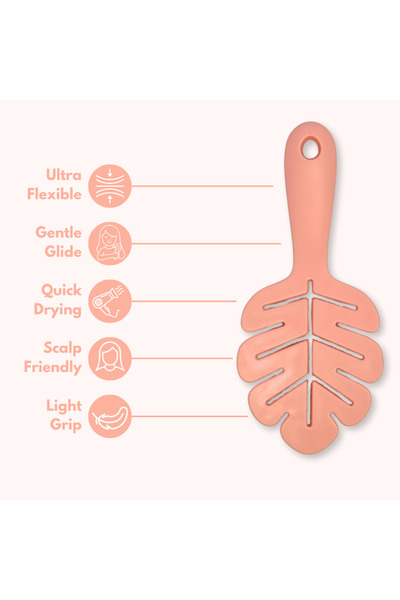 glitters Cute Kids Hair Brush, Ultra Flexible Detangling Bristles, Scalp Friendly with Comfort Grip Handle