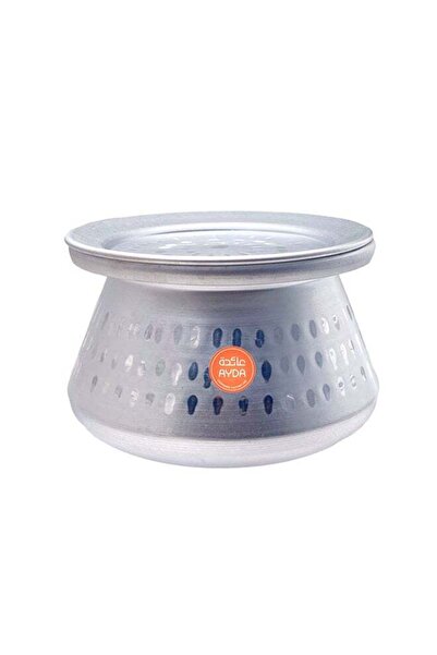 Generic Ayda Hammered Aluminium Biryani/Hareesa Decorative Pot With Lid Silver 1.5Liters