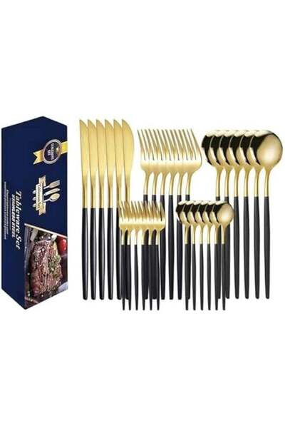 Generic 30 PCS Stainless Steel Flatware Cutlery Set,Service for 6, Knife Fork...