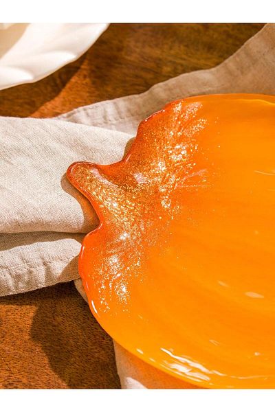 LC Waikiki Lcw Pumpkin Figured Glass Bowl Set of 2 (W5)