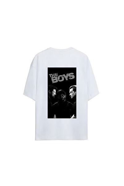 GraffTee تي شيرت قطني كبير الحجم للجنسين من ذا بويز