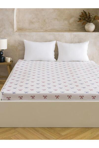 LC Waikiki Lcw Bow Printed Double Fitted Sheet (W5)