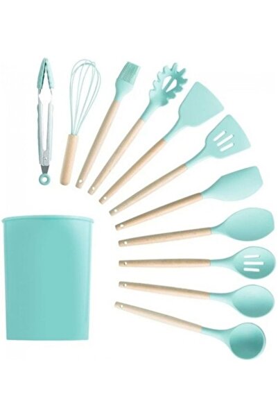 Generic 11-Pieces Kitchen Utensil Set Mint Green 25cm
