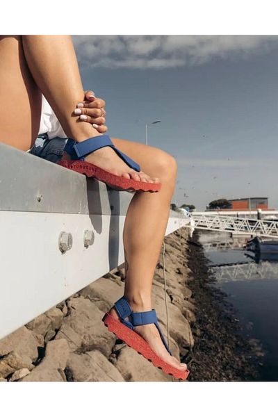 Asportuguesas Fizz Natural Sandals Blue