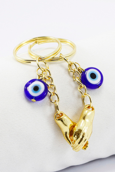 biuti Breloc magnetic pentru iubitori care se țin de mână, de culoare aurie, ...