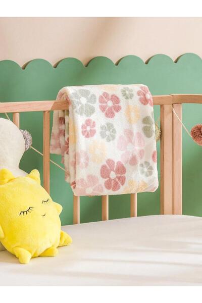 LC Waikiki Lcw Flower Printed Baby Girl Blanket 90X110 cm (W5)