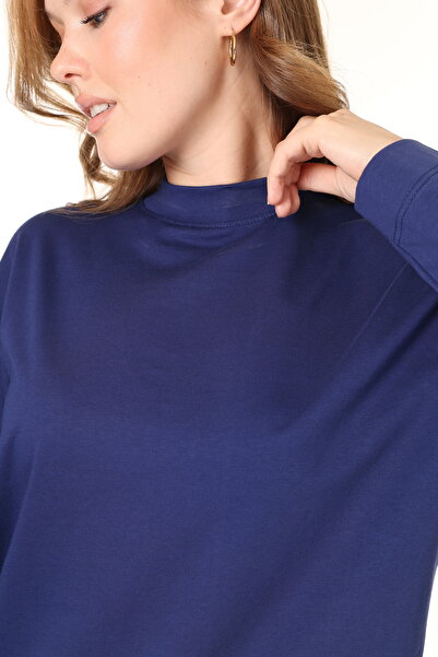 Tight Lady Álló gallér 100% pamut, hosszú ujjú, fésült pamut garbó, kényelmes szabású, normál szabású póló