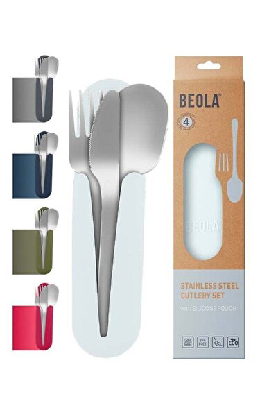 Generic مجموعة أدوات مائدة من الفولاذ المقاوم للصدأ من بيولا، مجموعة أدوات سف...