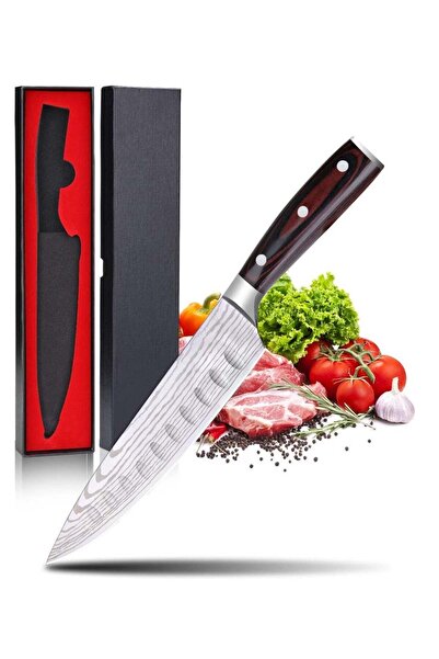 Generic Chef Knife Starter 8 inch Super Sharp 7Cr17Mov Chef's Knife Home Cook...
