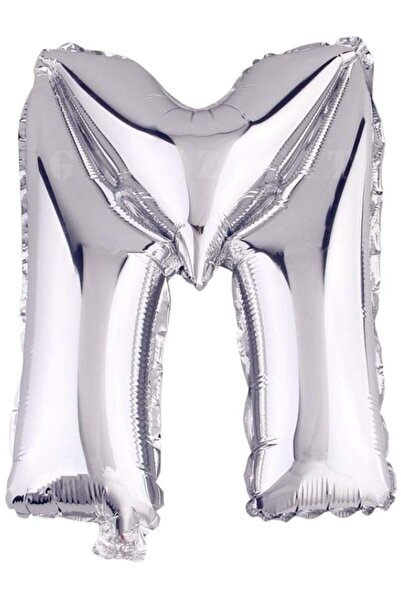 PartiCompany بالون فضي على شكل حرف