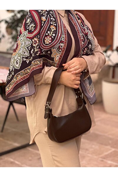 LADİN BAGİTTA Muse Oval Baget Çanta Kahverengi