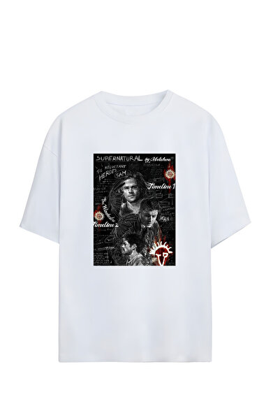 GraffTee تي شيرت قطني كبير الحجم للجنسين من سوبر ناتشورال