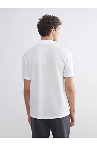 LC Waikiki Southblueecru Polo Neck Men's T-Shirt