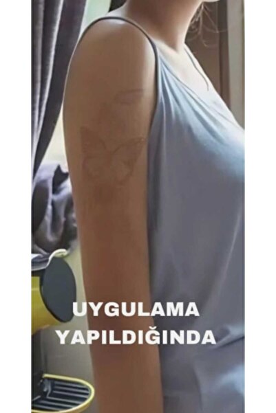 aysa stil Zarif Çiçekli Geçici Vücut Dövmesi Karahindiba Yaprak Çiçekli Gövme -GZ-558