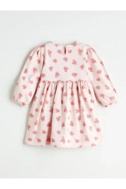 LC Waikiki Create Your Style with Uzg Store |   Crew Neck Printed Girl's Dress