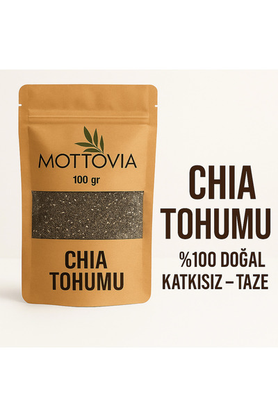 mottovia Chia Tohumu 100 gr ( Orijinal, Katkısız, Elenmiş )