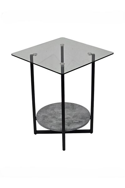 Generic Side Table for Living Room, Bedroom, Couch Sofa, Rustic Snack Bed Side Table, Size 50 x 50 x 65cm