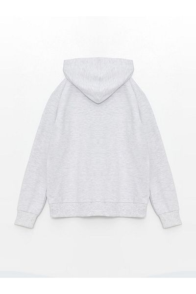 LC Waikiki Quality Parts from Celebi Store |   Hooded Basic Long Sleeve Girls Zippered Sweatshirt