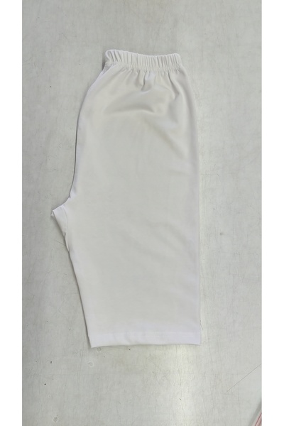 Medament Comfortable White Short Leggings with Netting