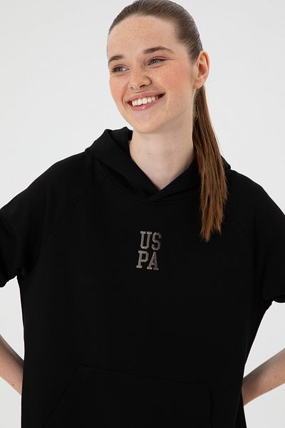 U.S. Polo Assn. Women's Black Sweatshirt 50313611-Vr046