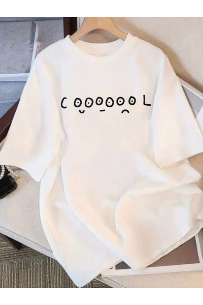 FUFLUNS تي شيرت رائع مطبوع كبير الحجم للجنسين للنساء/الرجال برقبة دائرية