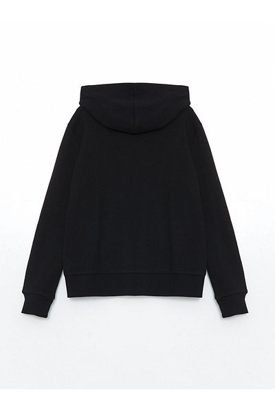 LC Waikiki Quality Parts from Celebi Store |   Hooded Basic Long Sleeve Girls Zippered Sweatshirt