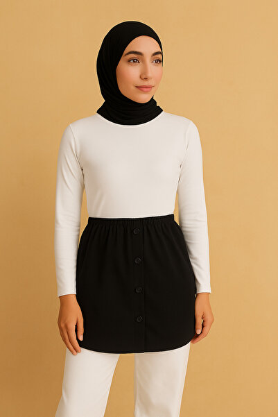 mirach Women's Shirt Undershirt Skirt Extender Stretching Waist Functional Use with Stylish and Comfortable Design