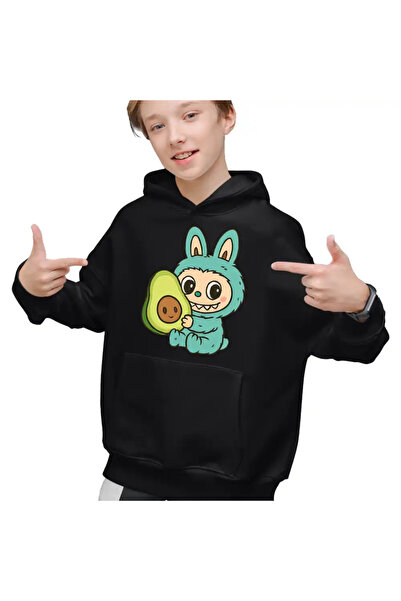 OEM Hanorac Copii Baieti Labubu Avocado