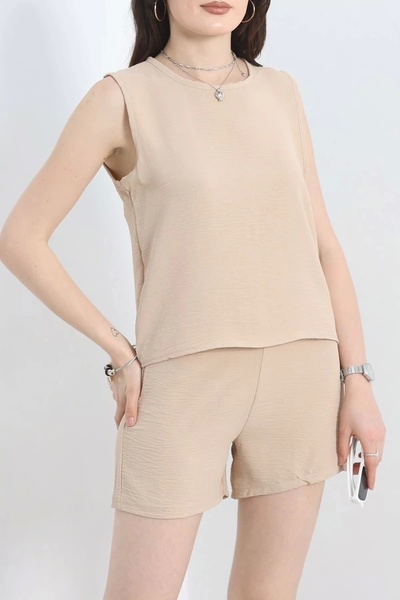 MODA Ayrobin Suit with Shorts Beige