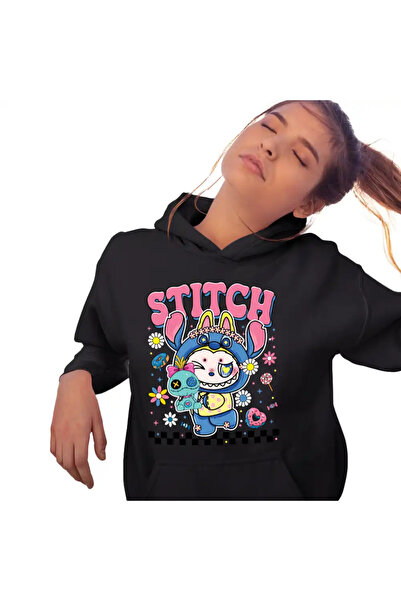 OEM Hanorac Femei Labubu Stich