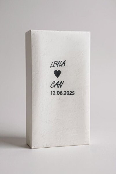 Poros Store Düğün Nişan Söz İsim Baskılı Kişiselleştirilmiş Peçete 1 adet