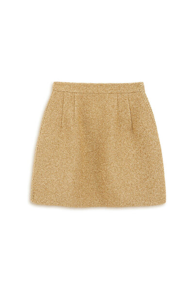 Machka Parlak iplikli tüvit etek