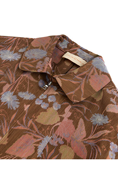 Machka Çiçek jakarlı mont