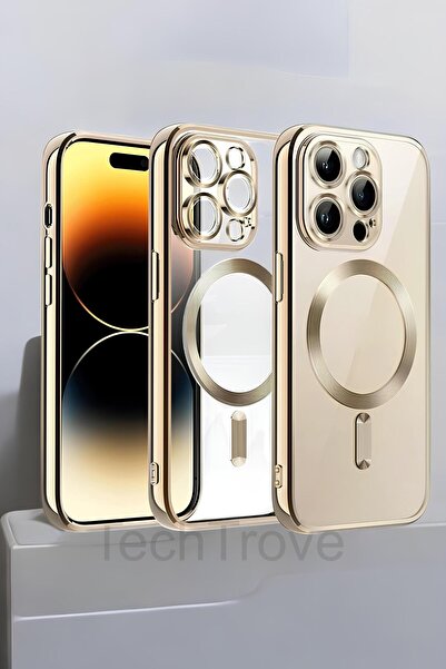 TechTrove iPhone 14 Pro Max Kılıf Kamera Korumalı Sararma Yapmaz Magsafe Şarj...