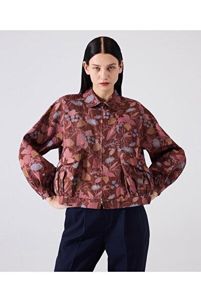 Machka Çiçek jakarlı mont