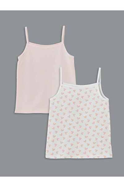 LC Waikiki Rmz Gi̇yi̇m Farkiyla Square Roba Collar Rope Strap Girls' Undershi...