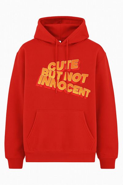 CLASSY.MODA “Trend Oversize Hooded Sweatshirt - Comfortable 3 Thread Fabric, Colorful Printed Unisex”
