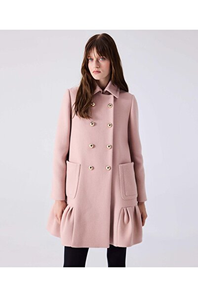 Machka Yün karışımlı volanlı kaban