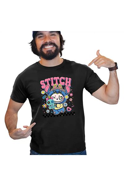 OEM Men's T-shirt Labubu Stich