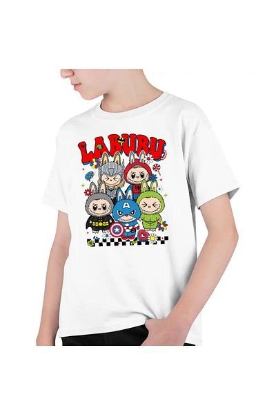 OEM Labubu Superheroes Kids Boys T-Shirt