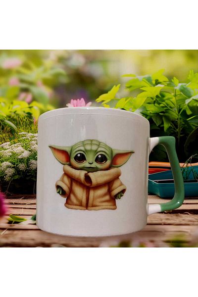 GameFruy Baby Yoda Double Sided Printed Mug - Ceramic Tea, Coffee Gift Cup