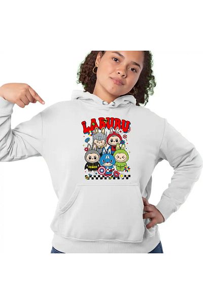 OEM Women's Sweatshirt Labubu Superheroes