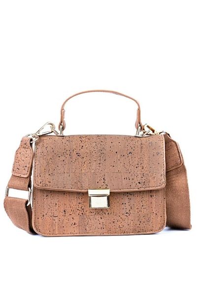 IBU Cork Brown cork crossbody bag